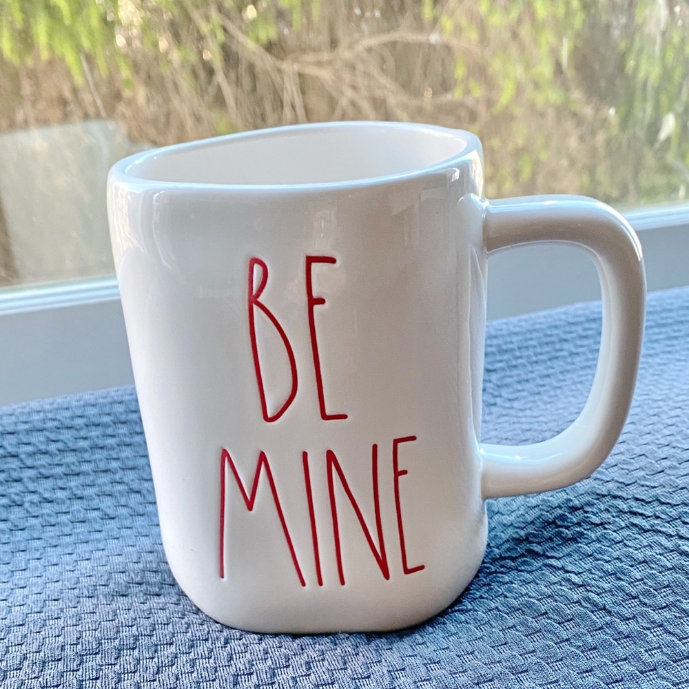 Rae Dunn BE MINE red white mug
